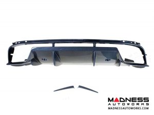 Alfa Romeo Giulia Rear Diffuser - Carbon Fiber - Quadrifoglio Model - Light Red Candy Alfa Romeo Giulia Rear Diffuser - Carbon Fiber - Quadrifoglio Model - Light Red Candy